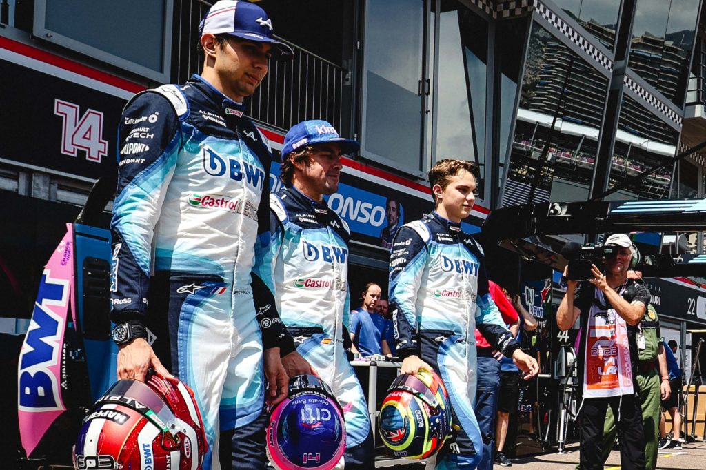 Formel 1 Esteban Ocon Fernando Alonso Oscar Piastri Alpine Monaco GP 2022