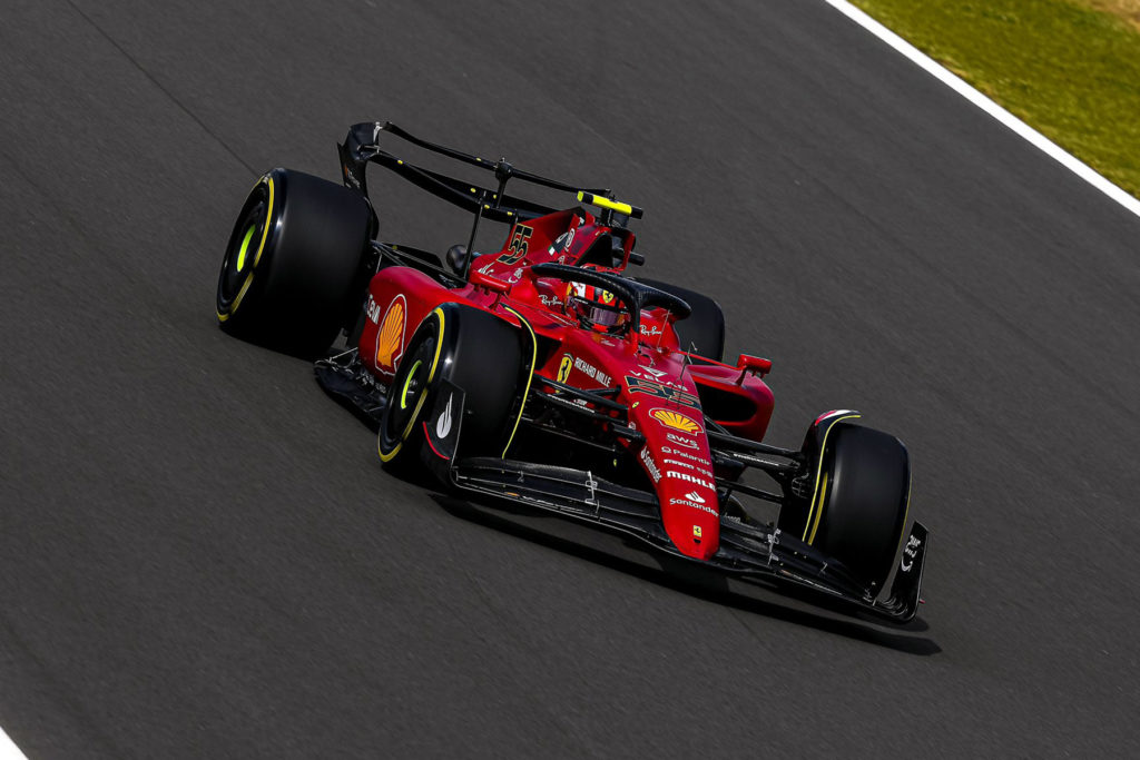 Formel 1 Sainz Ferrari Silverstone Großbritannien GP 2022