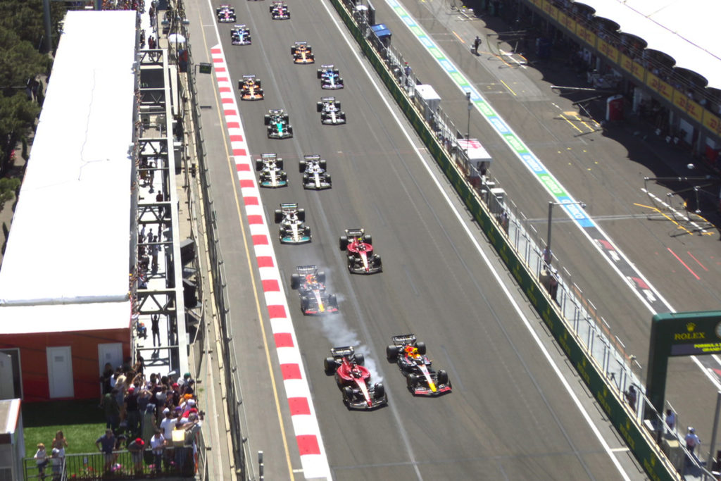Formel 1 Start Baku Aserbaidschan GP 2022