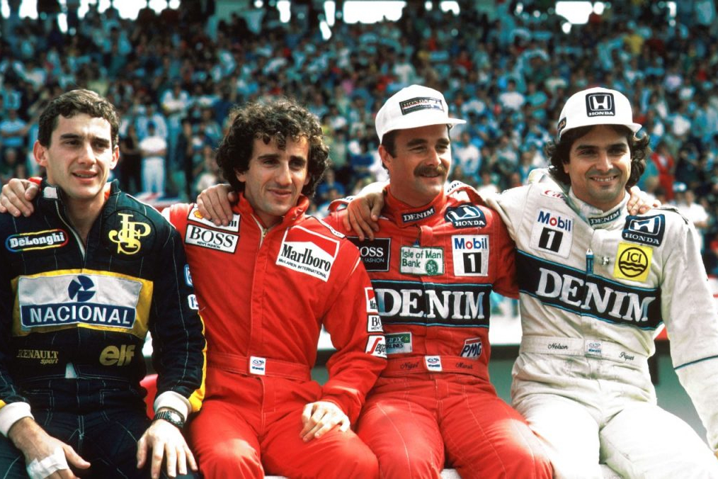 Formel 1 Nelson Piquet Ayrton Senna Alain Prost Nigel Mansell 1986