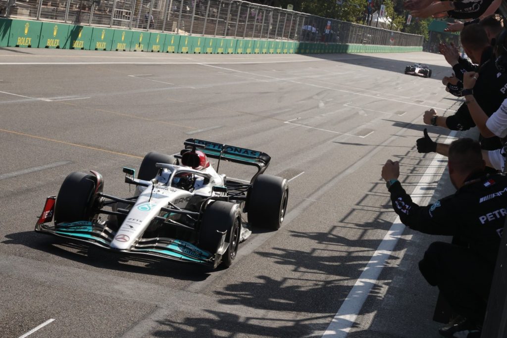 Formel 1 George Russell Mercedes Aserbaidschan GP 2022