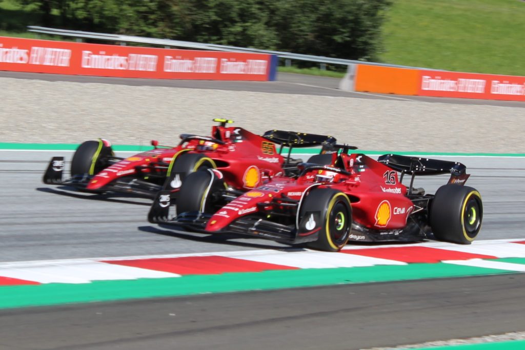 Formel 1 Charles Leclerc Carlos Sainz Ferrari Österreich GP 2022 Sprint Spielberg