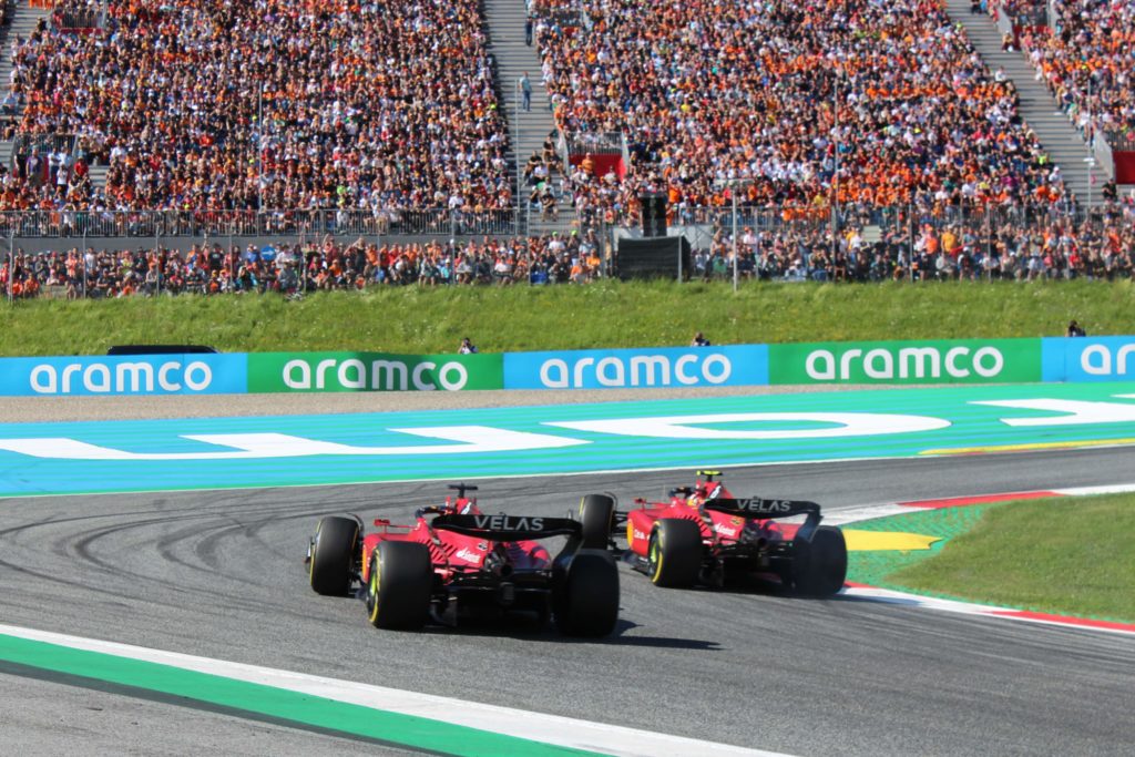 Formel 1 Charles Leclerc Carlos Sainz Ferrari Österreich GP 2022 Sprint Spielberg