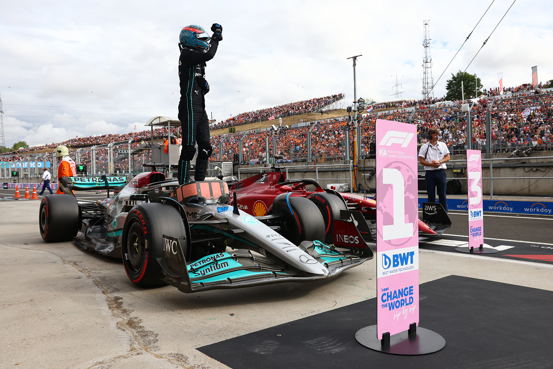 Formel 1 George Russell Mercedes Ungarn Quali 2022
