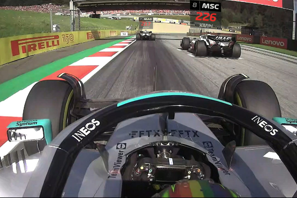 Formel 1 Hamilton Schumacher Sprint Spielberg 2022 Duell