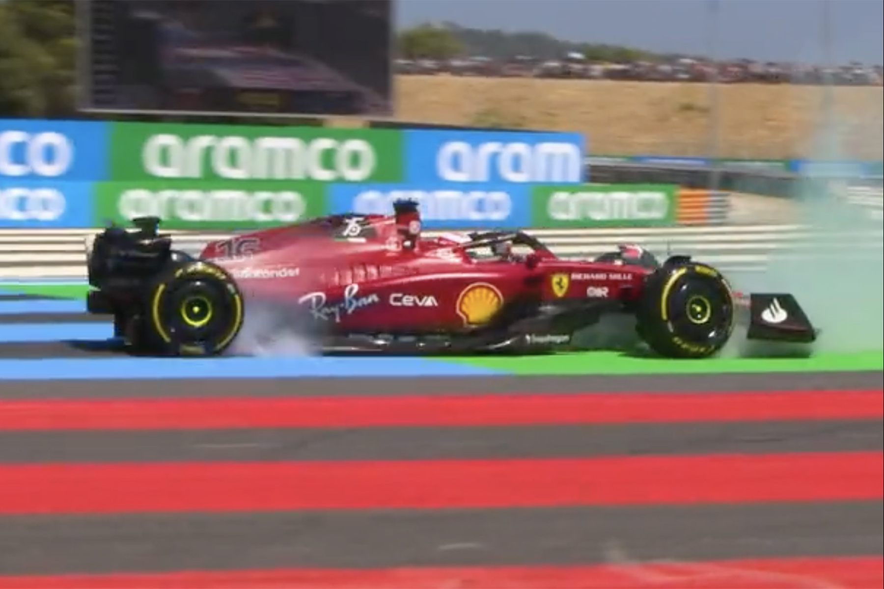 Formel 1 Lecerc Ferrari Frankreich 2022