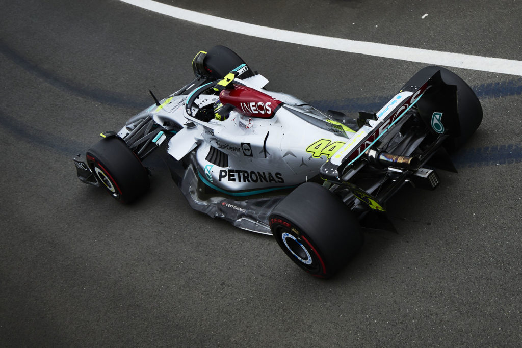 Formel 1 Lewis Hamilton Mercedes Silverstone Großbritannien GP 2022
