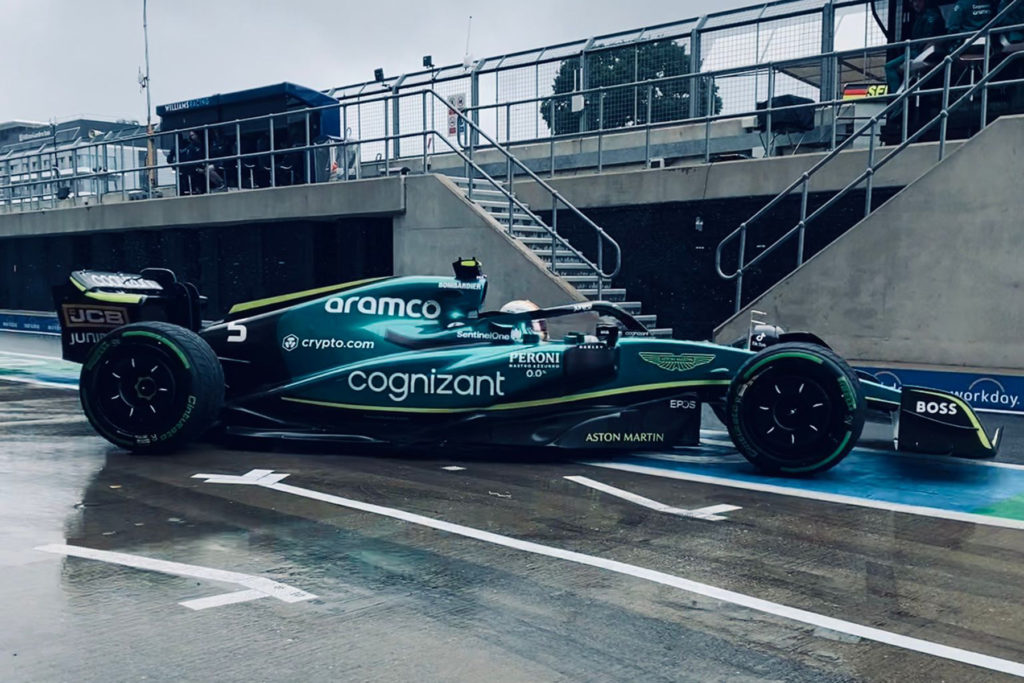 Formel 1 Sebastian Vettel Aston Martin Silverstone Großbritannien GP 2022