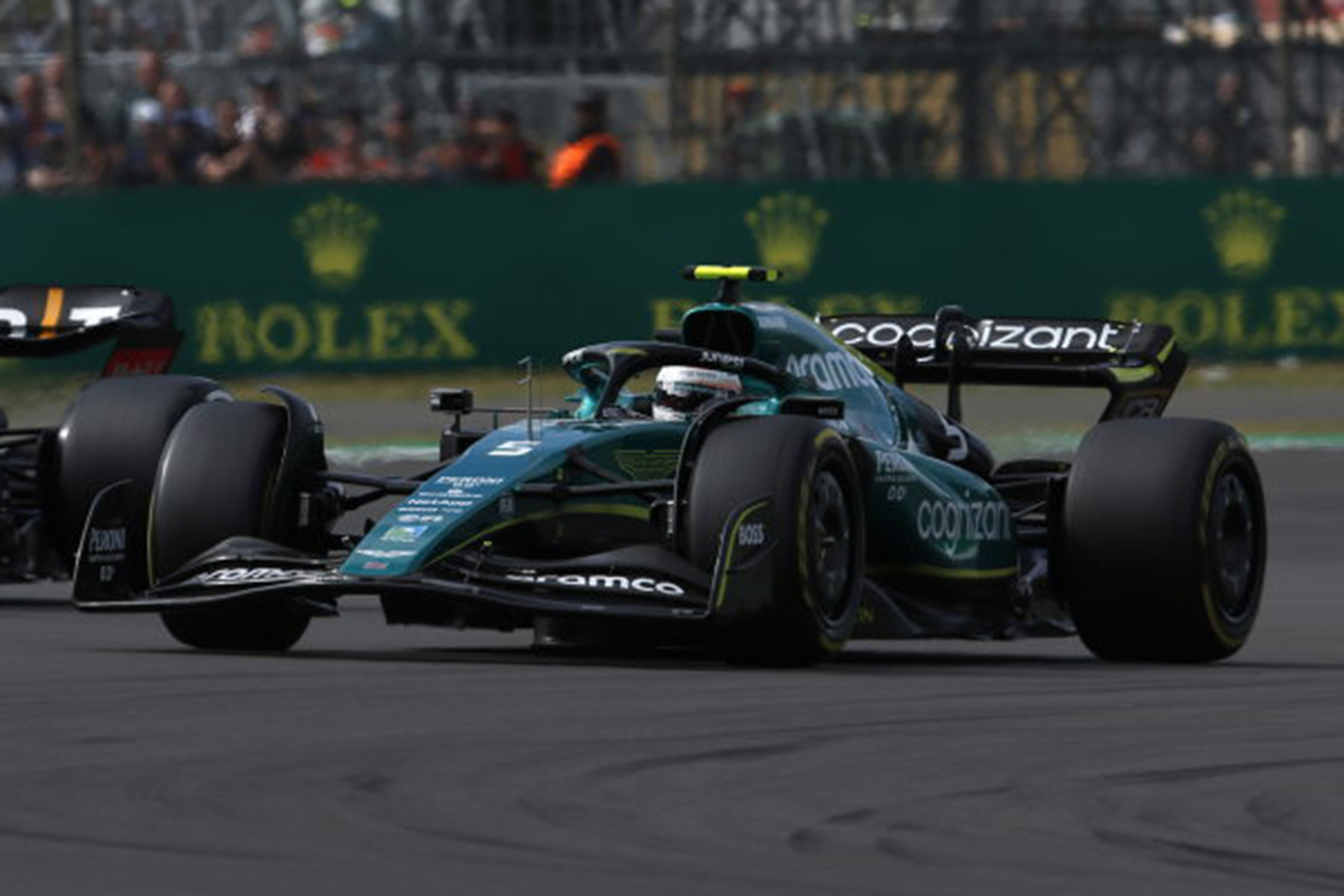 Formel 1 Vettel Aston Martin Silverstone 2022