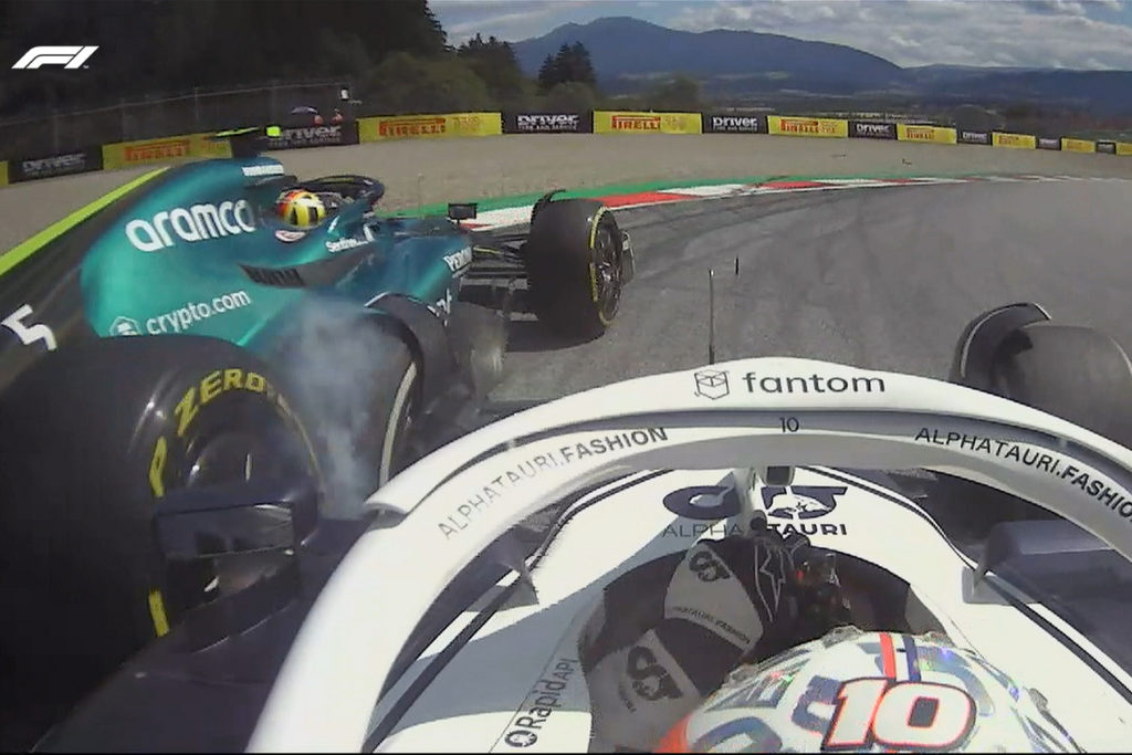 Formel 1 Vettel Gasly Spielberg Crash 2022