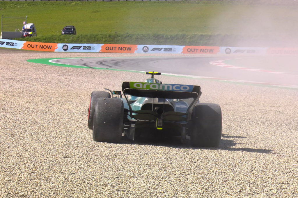 Formel 1 Vettel Spielberg Sprint Kies 2022