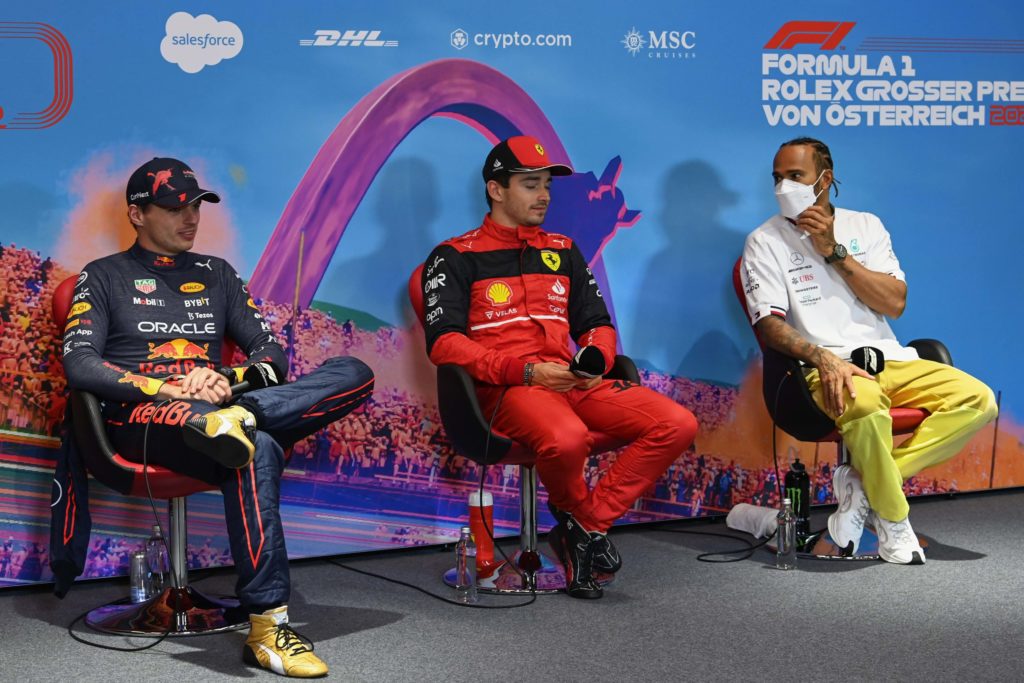 Formel 1 Max Verstappen Charles Leclerc Lewis Hamilton Red Bull Ferrari Mercedes Spielberg 2022