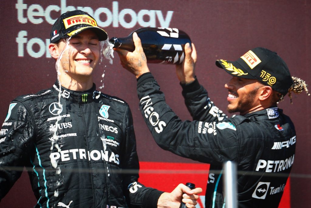 Formel 1 George Russell Lewis Hamilton Mercedes Frankreich GP 2022