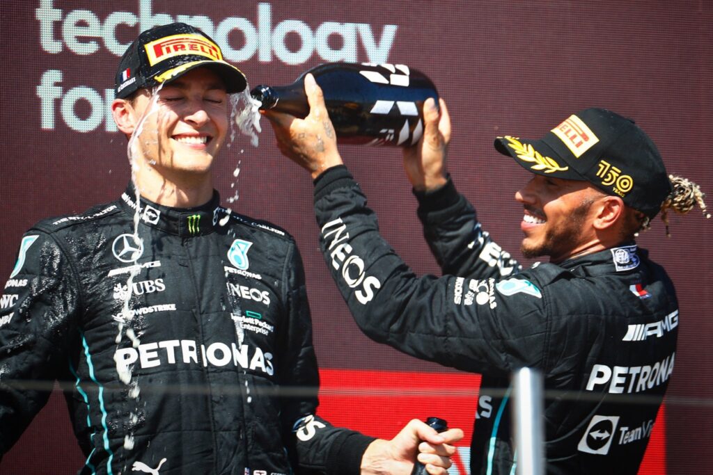 Formel 1 George Russell Lewis Hamilton Mercedes Frankreich GP 2022