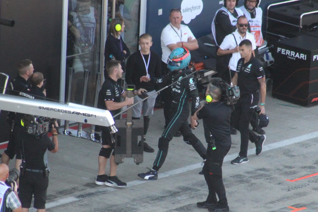 Formel 1 George Russell Crash Mercedes Spielberg 2022