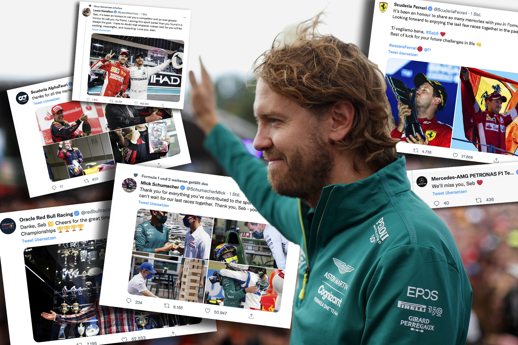 Sebastian Vettel Reaktionen zum Rücktritt 2022