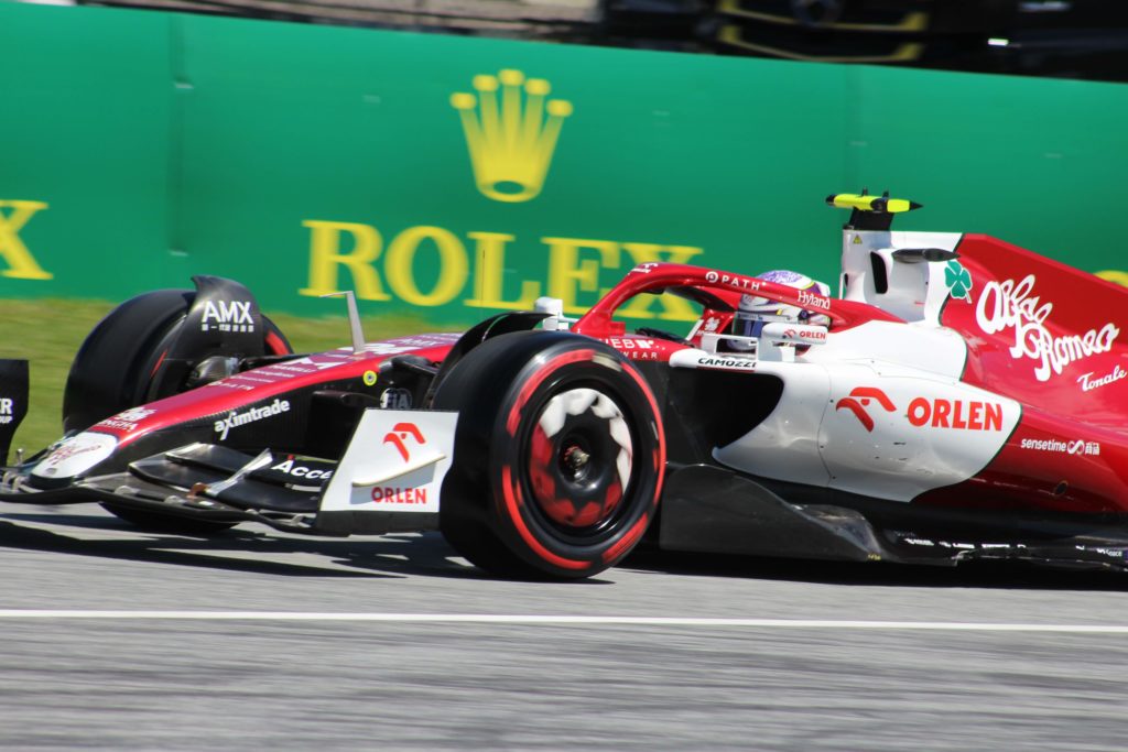 Formel 1 Guanyu Zhou Alfa Romeo Österreich GP 2022 Spielberg