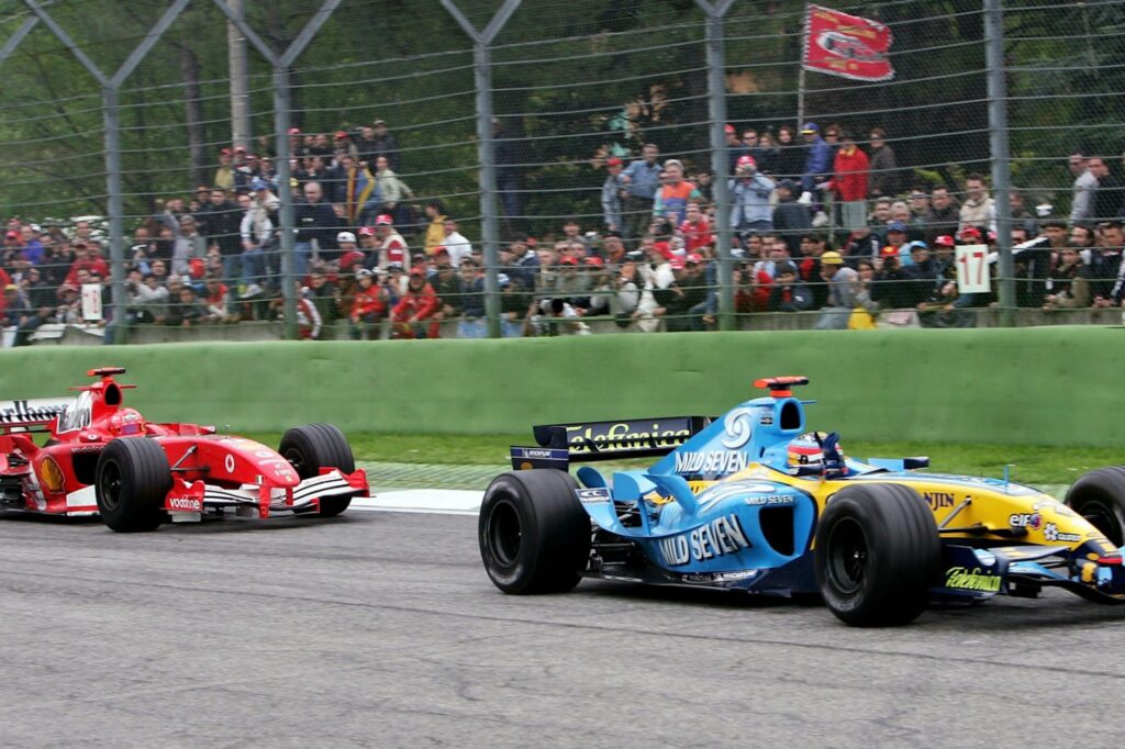 Formel 1 Fernando Alonso Michael Schumacher Renault Ferrari Imola 2005