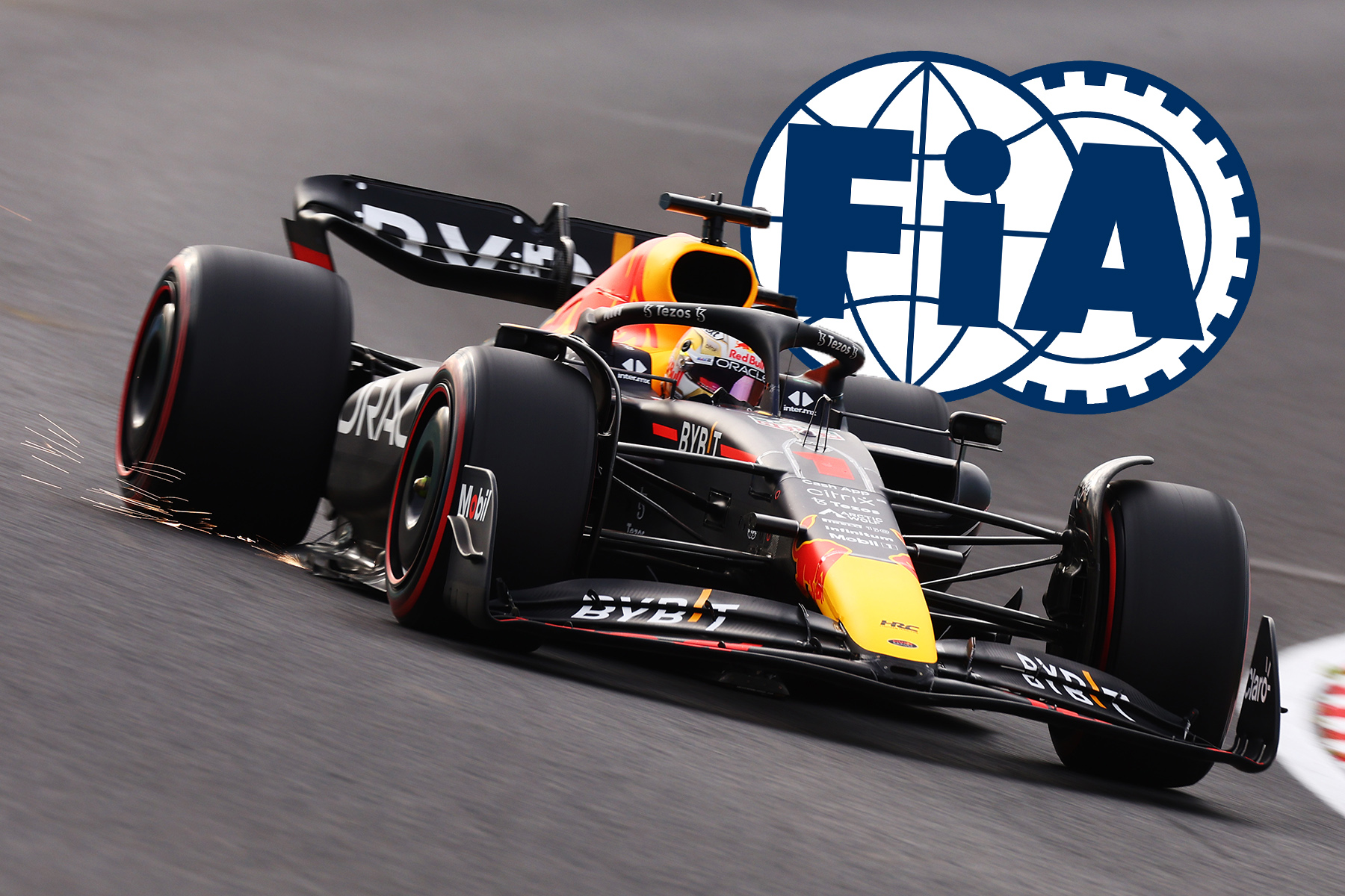 Formel 1 Red Bull mit FIA Logo 2022