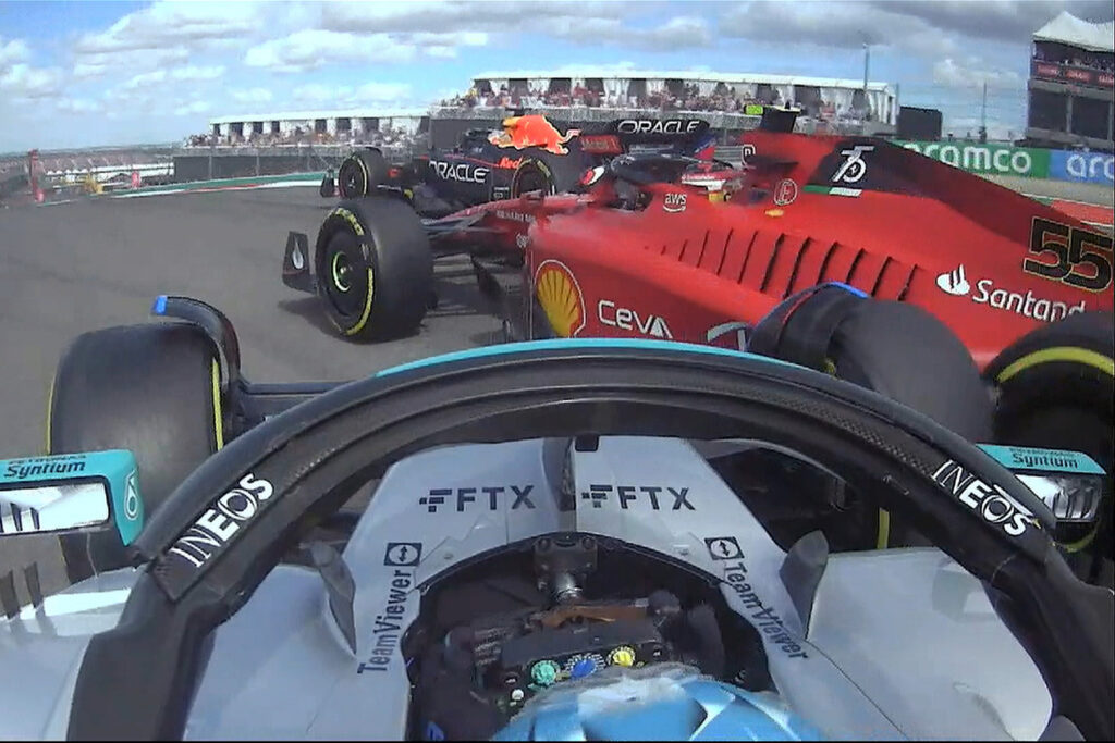 Formel 1 Sainz Russell Austin Crash 2022