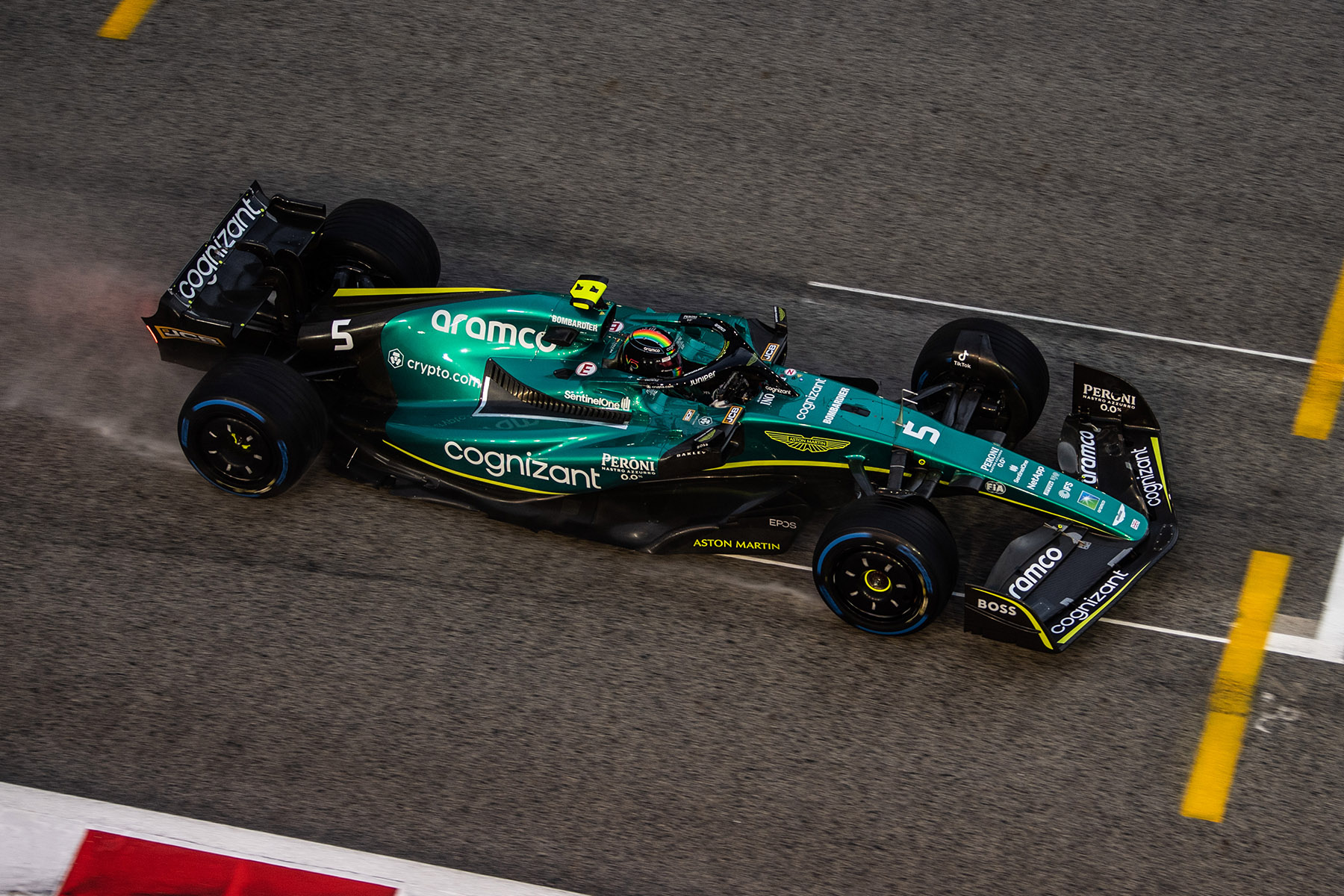 Formel 1 Sebastian Vettel Aston Martin Singapur GP 2022