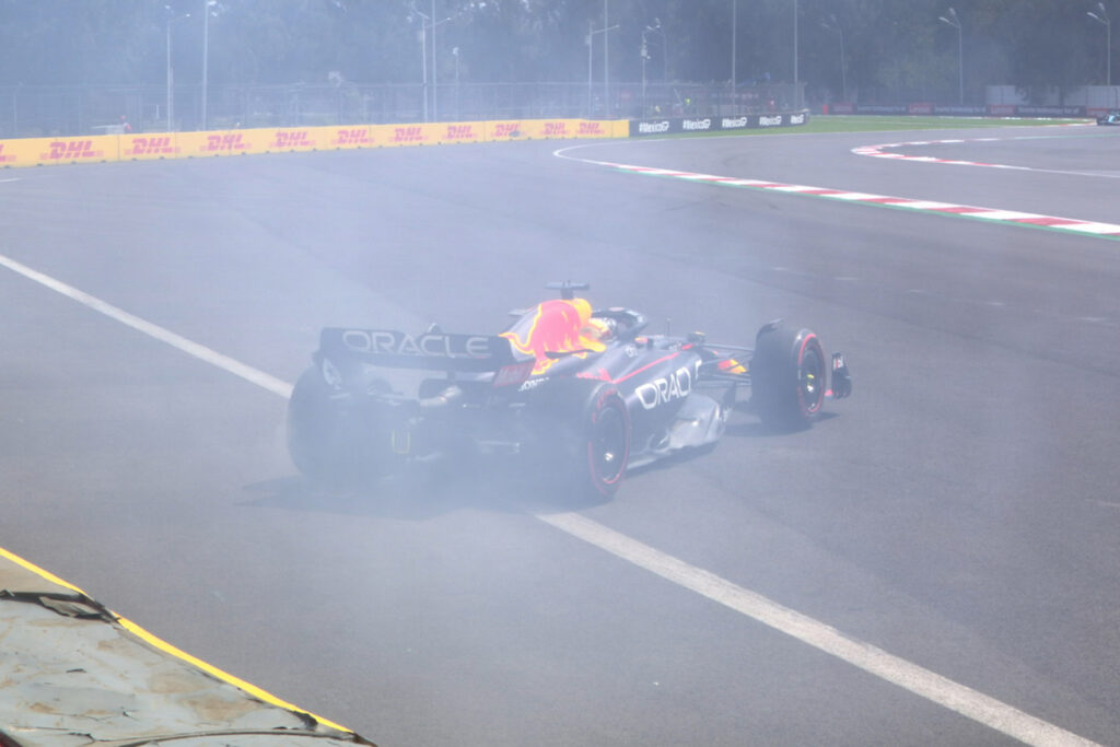 Formel 1 Verstappen Dreher Mexiko FP1 2022