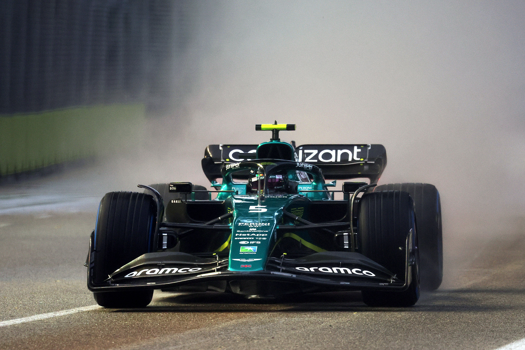 Formel 1 Sebastian Vettel Aston Martin Singapur 2022