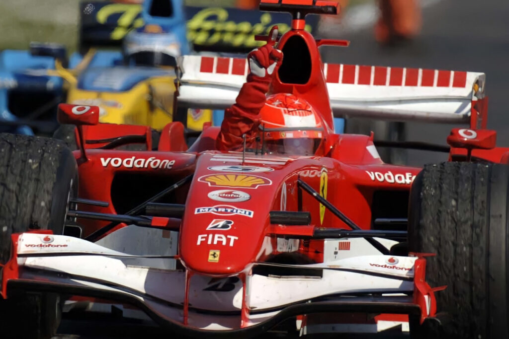 Formel 1 Michael Schumacher Fernando Alonso Ferrari Renault 2006