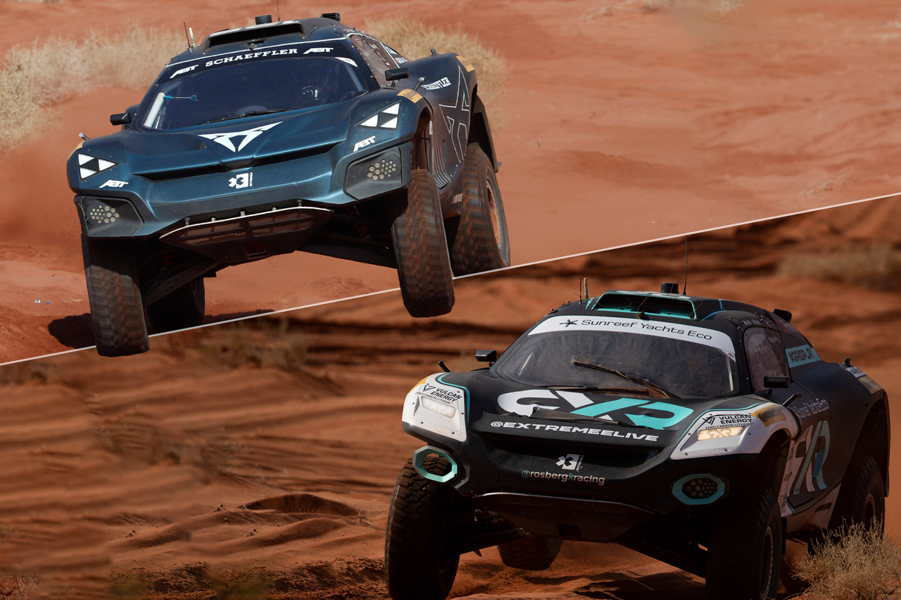 Abt Cupra und Rosberg X Racing. Credit: Extreme E