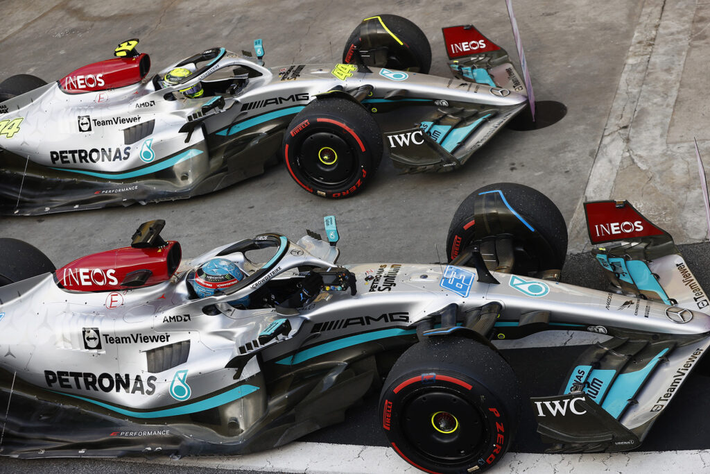 Formel 1 George Russell Lewis Hamilton Mercedes Brasilien 2022