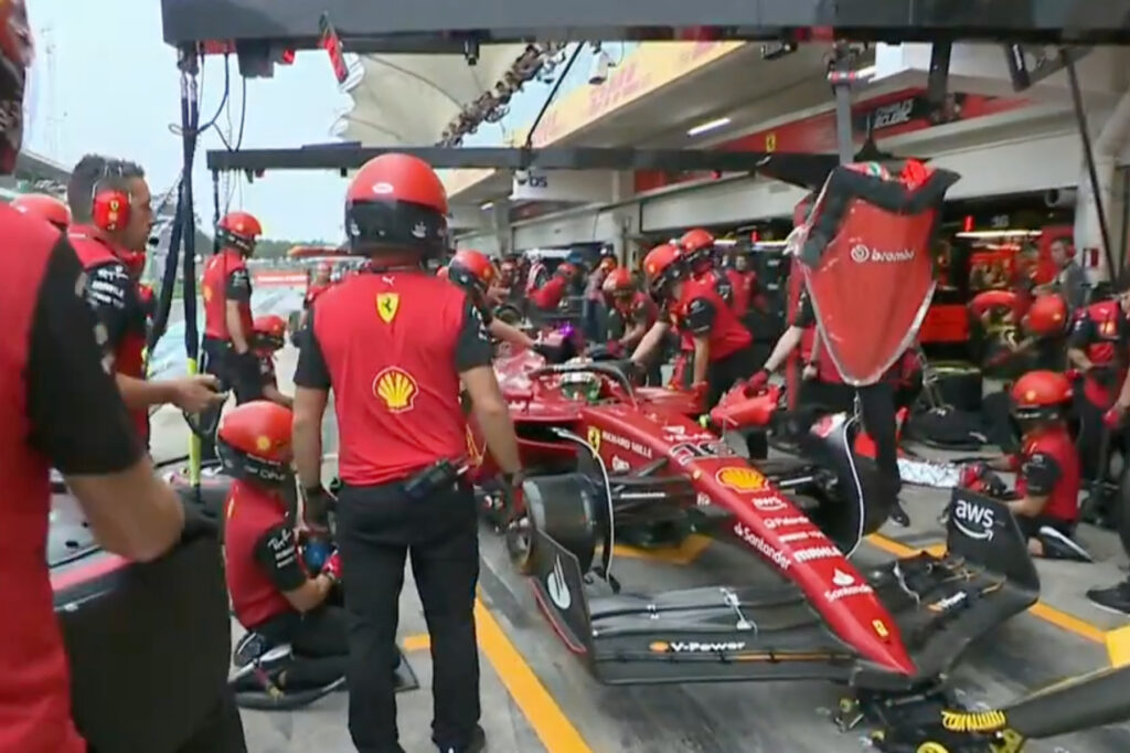 Formel 1 Charles Leclerc Ferrari Brasilien 2022