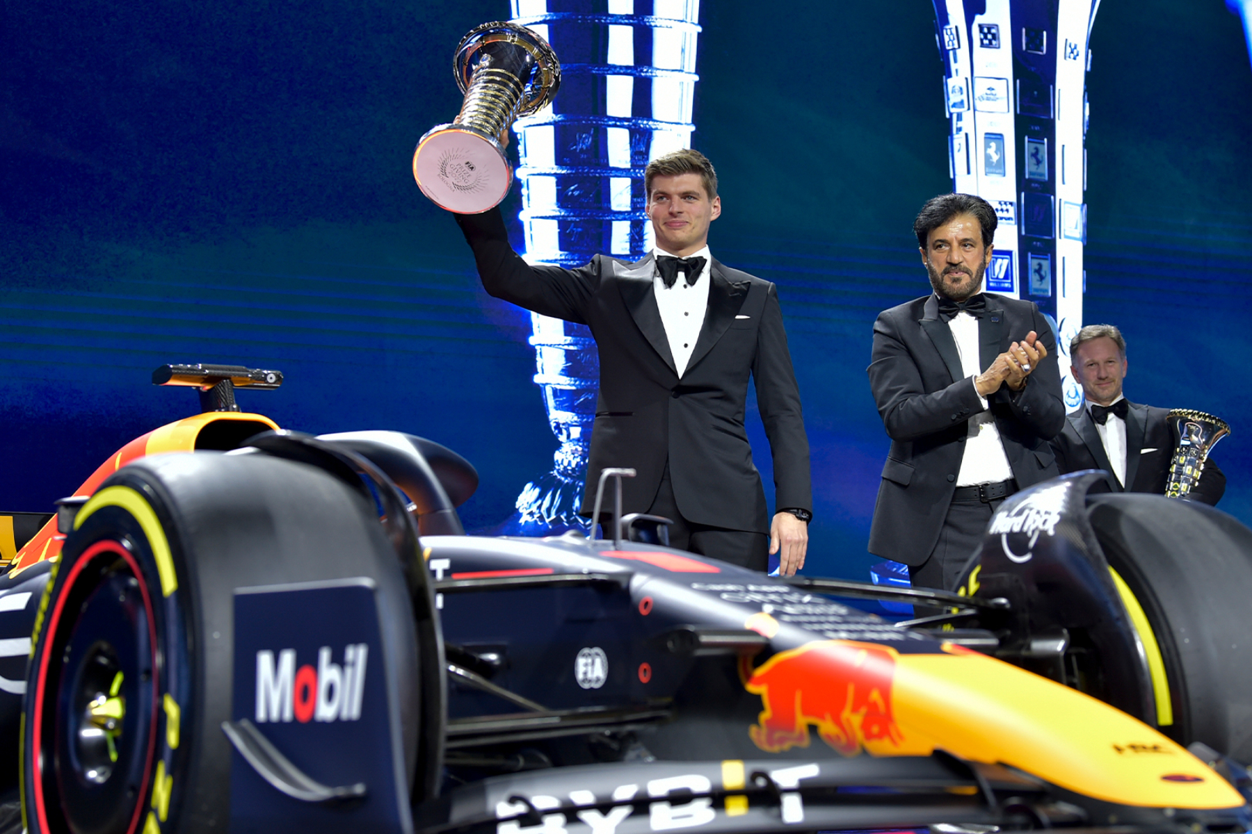 Formel 1 Red Bull FIA Gala Max Verstappen Mohammed bin Sulayem Christian Horner 2022