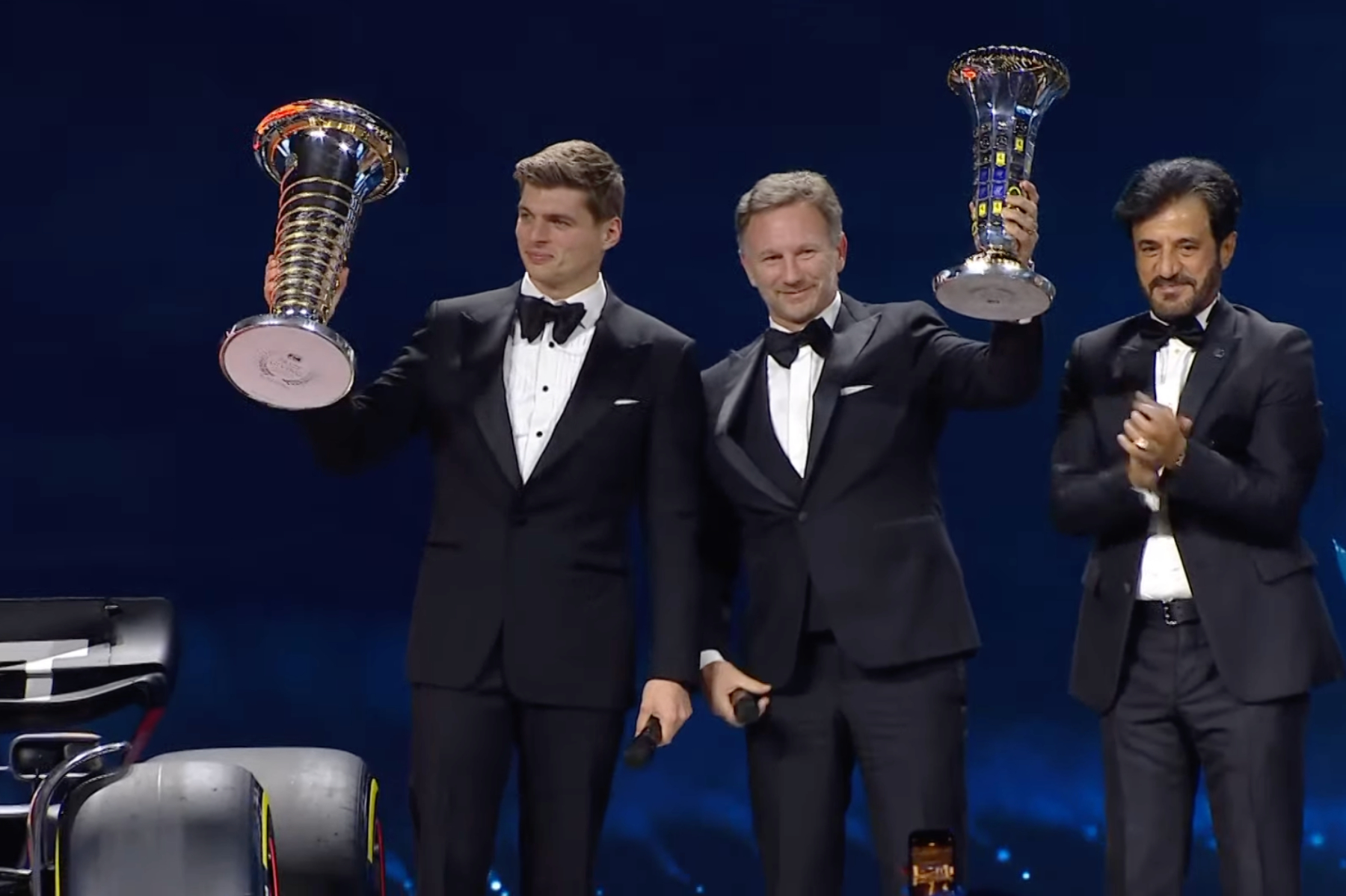 Formel 1 FIA Gala Max Verstappen Christian Horner Mohammed bin Sulayem Red Bull 2022