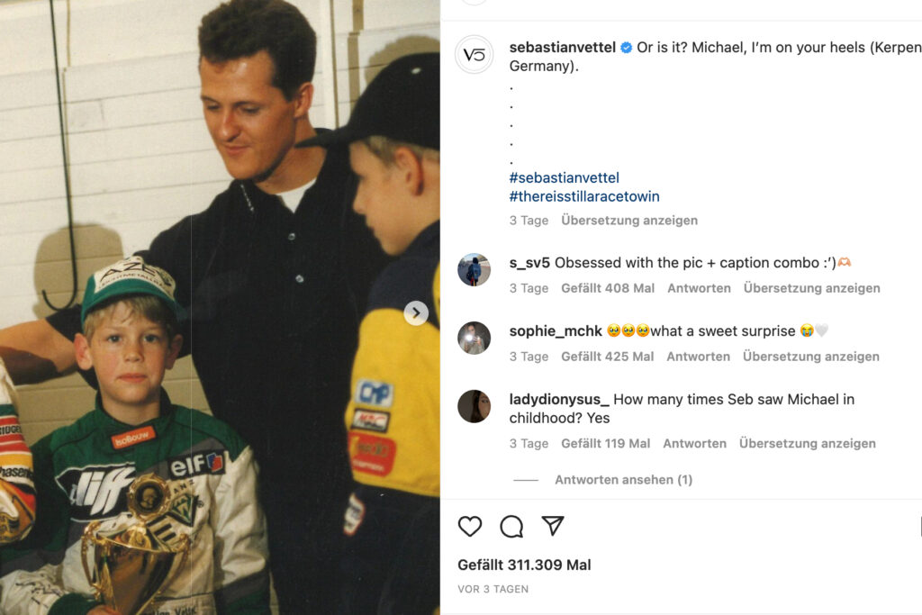 Formel 1 Sebastian Vettel Michael Schumacher Weihnachten 2022