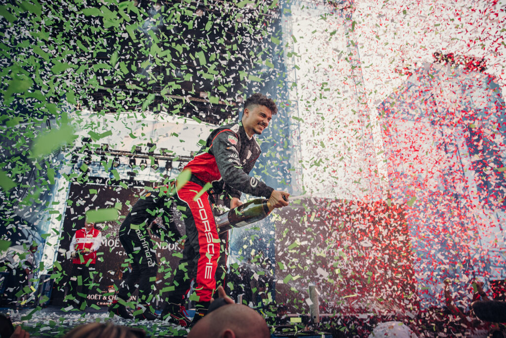 Formel E Pascal Wehrlein. Credit: Porsche