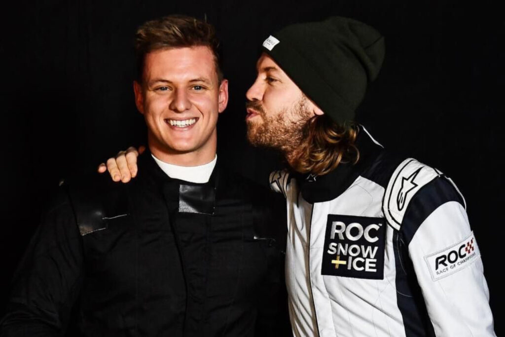 Mick Schumacher und Sebastian Vettel. Credit: J. Andre / RoC