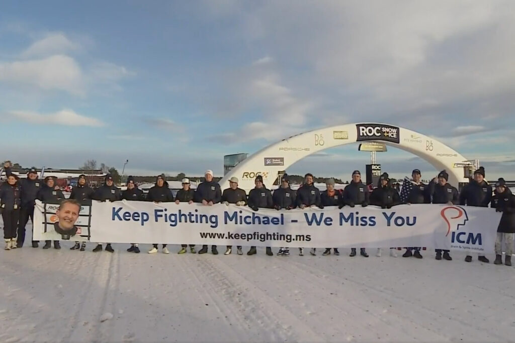 Michael Schumacher Banner Race of Champions 2023