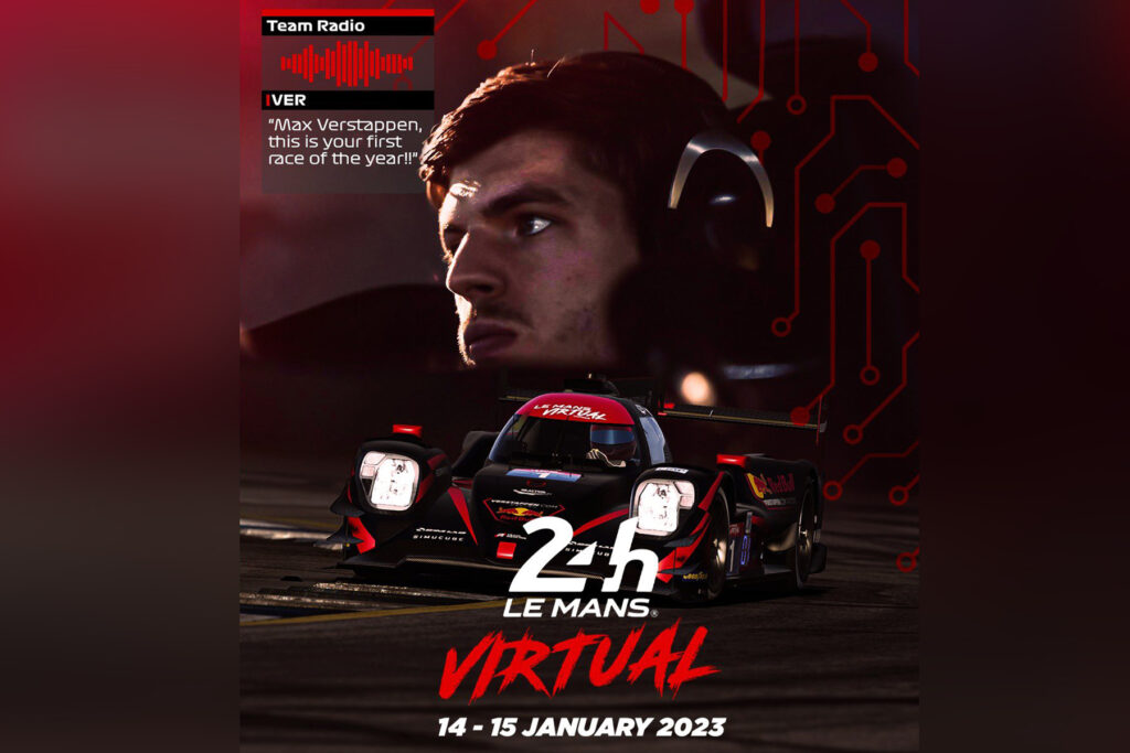 Max Verstappen Virtual 24h Le Mans Team Redline