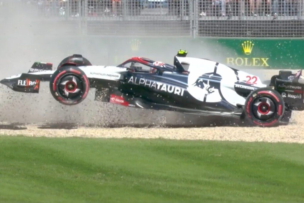 Formel 1 Yuki Tsunoda AlphaTauri Melbourne Australien GP 2023 FP1