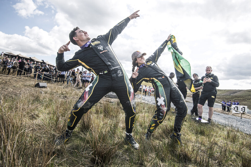 Extreme E Fraser McConnell und Cristina Gutierrez. Credit: Extreme E