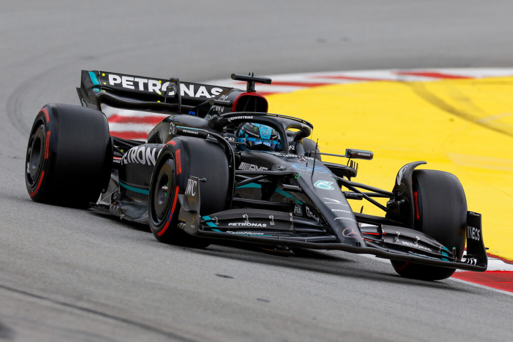 Formel 1 George Russell Mercedes Spanien 2023