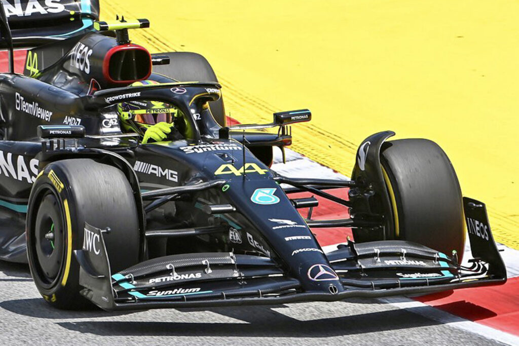 Formel 1 Lewis Hamilton Mercedes Spanien 2023