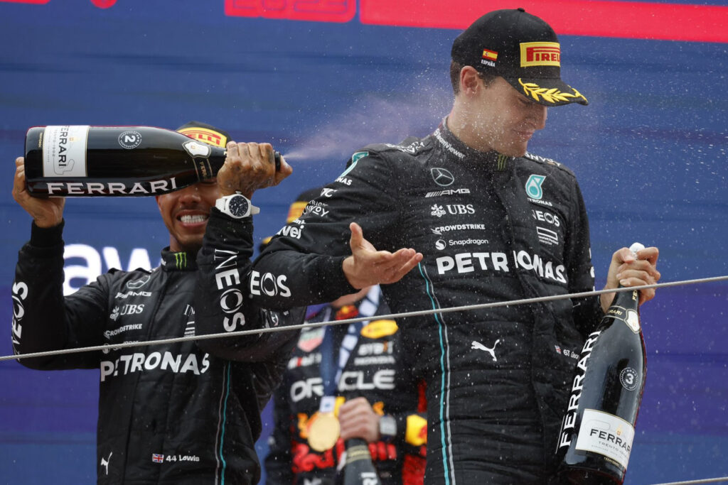 Formel 1 Lewis Hamilton George Russell Mercedes Spanien 2023