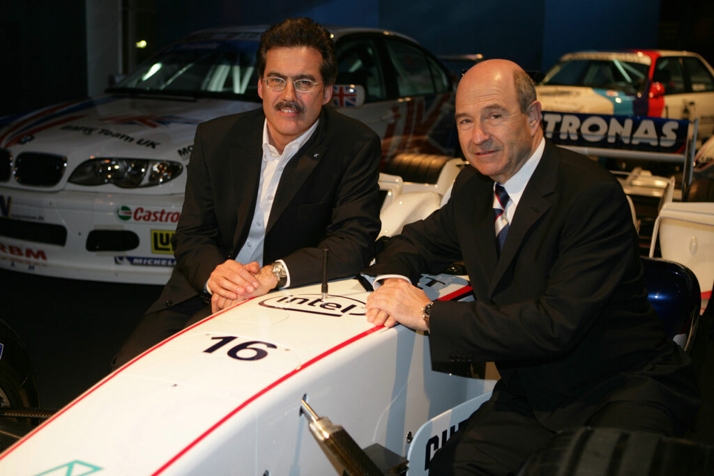 Dr Mario Theissen und Peter Sauber. Credit: BMW