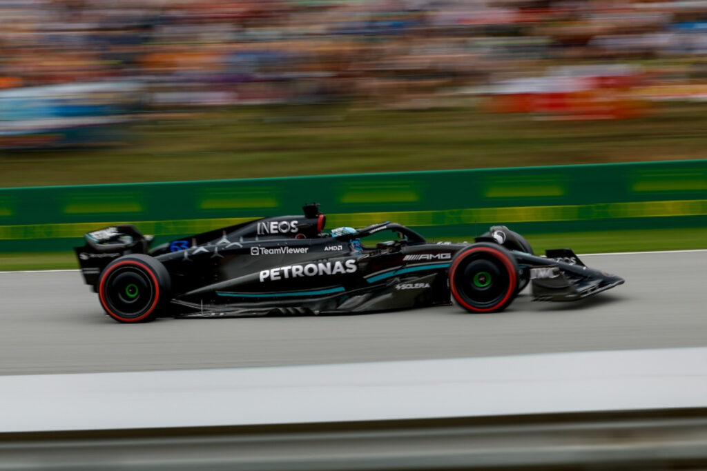 Formel 1 George Russell Mercedes Spanien 2023