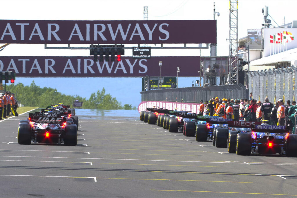 Formel 1 Start Ungarn hinten 2023