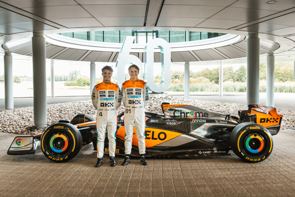 Formel 1 McLaren Silverstone Lackierung 2023