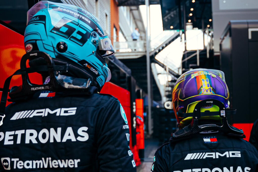 Formel 1 George Russell Lewis Hamilton Mercedes Spa 2023