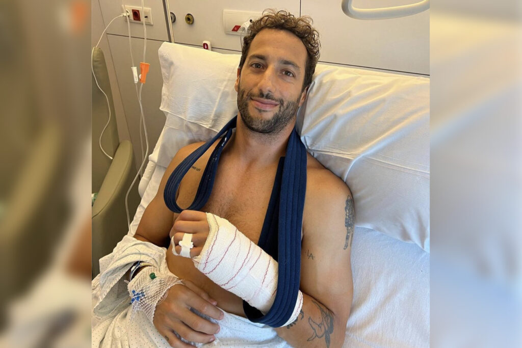 Formel 1 Daniel Ricciardo Krankenhaus 2023
