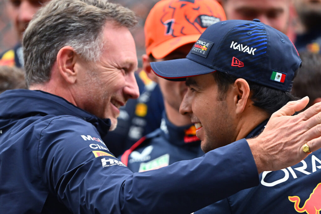 Formel 1 Christian Horner Sergio Perez Red Bull Spa Belgien GP 2023